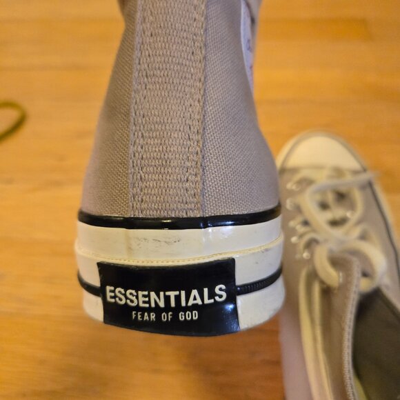 Converse x Fear Of God Essentials Gray Chuck 70 High Top Mens Size 11 168219C - Picture 4 of 7